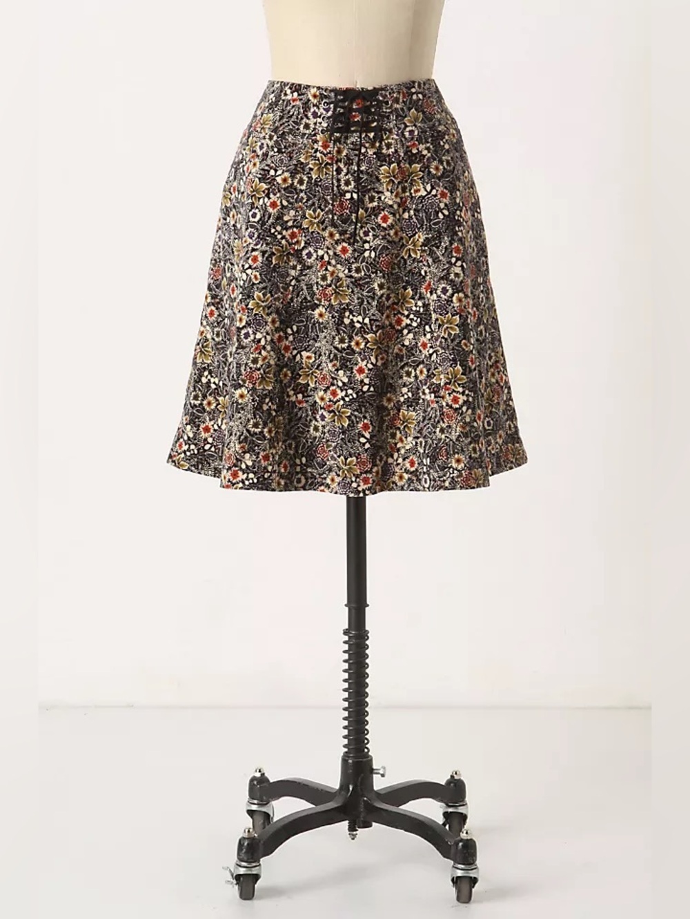 Anthropologie Norwegian Woods Velvet Skirt